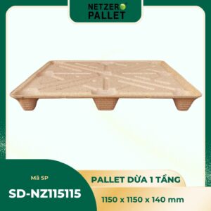 pallet xo dua 1 tang 1150x1150x140mm 1