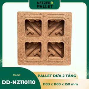 pallet xo dua 2 tang 1100x1100x150mm 1