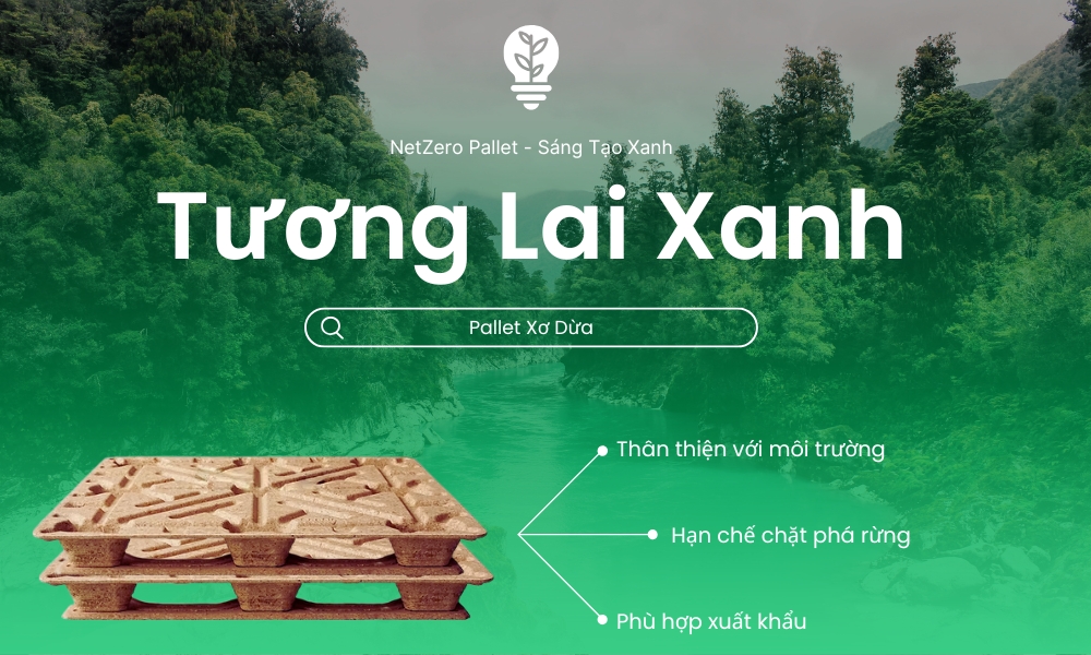 Mỗi pallet sinh thái Việt Nam giúp cứu 170 cây xanh khỏi CO₂