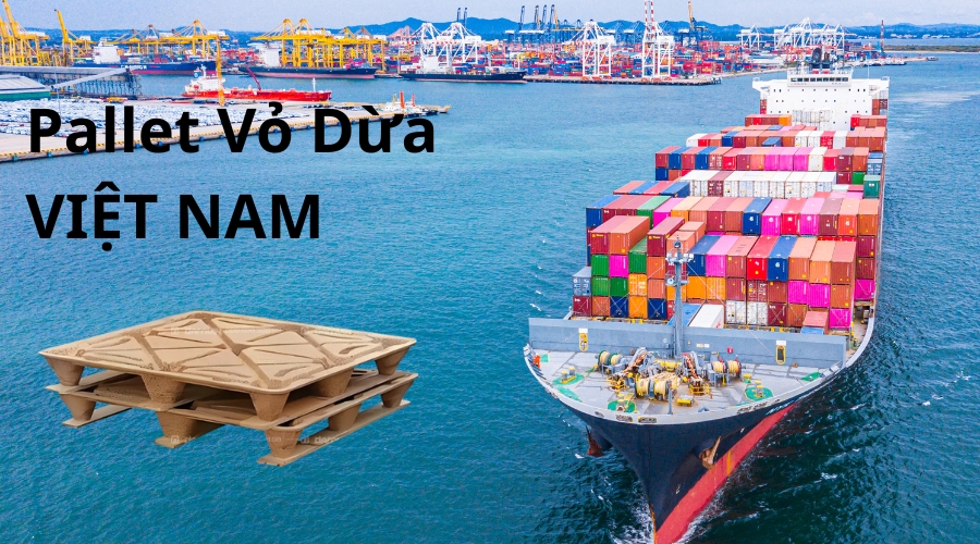 Pallet vỏ dừa xuất nhập khẩu vỏ dừa